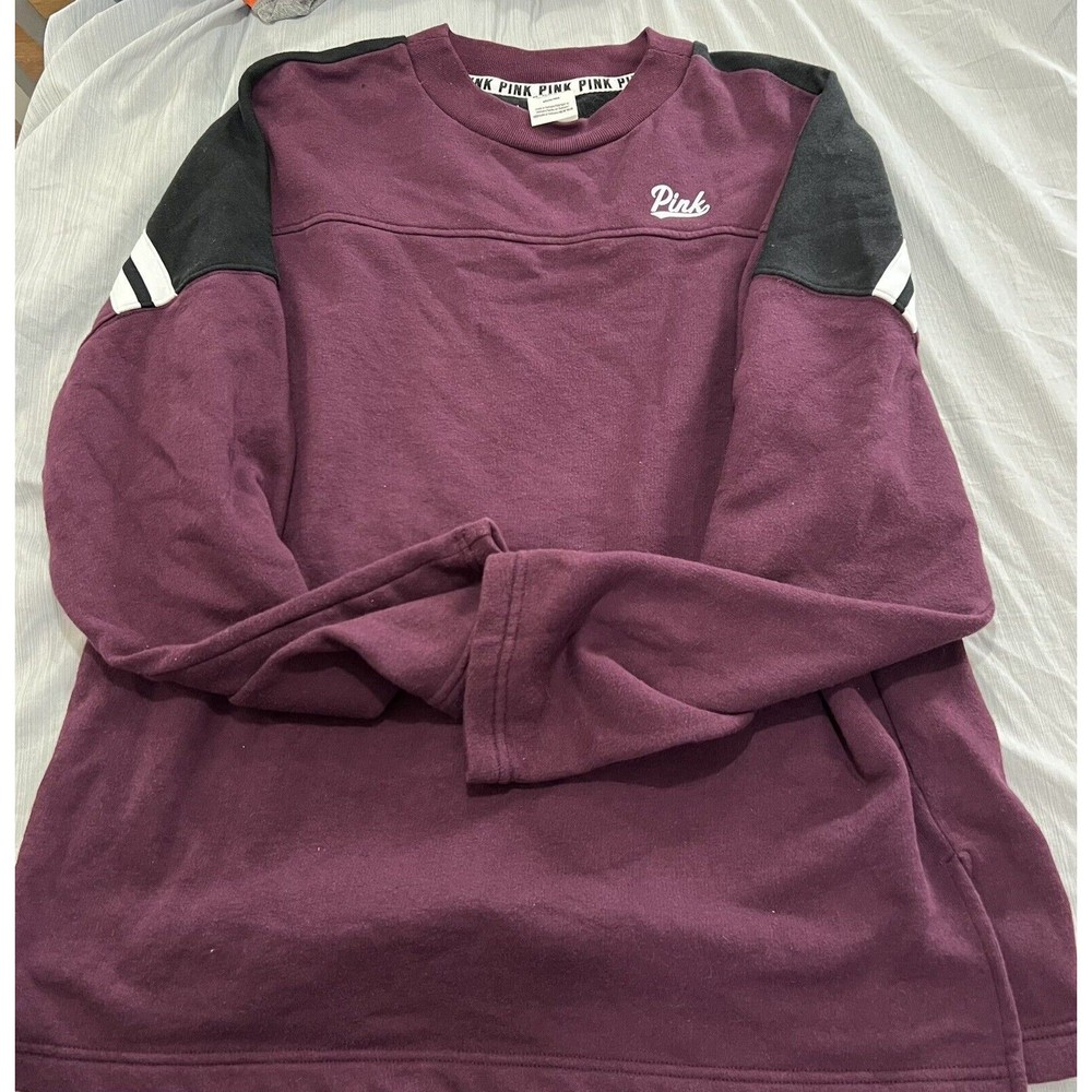 pink crewneck sweatshirt Purple Victorias Secret Medium